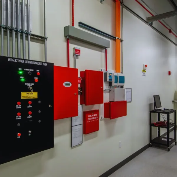 Fire Alarm Panels installed on the wall