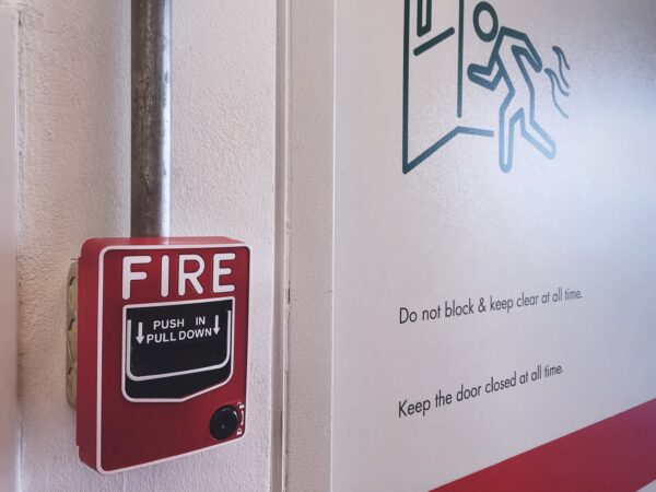 Fire Alarm installed on the wall.
