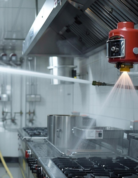 Water jet sprayers can be seen in the image