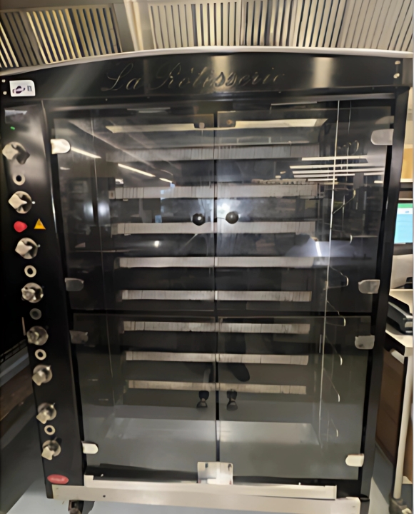 Clean commercial kitchen oven.